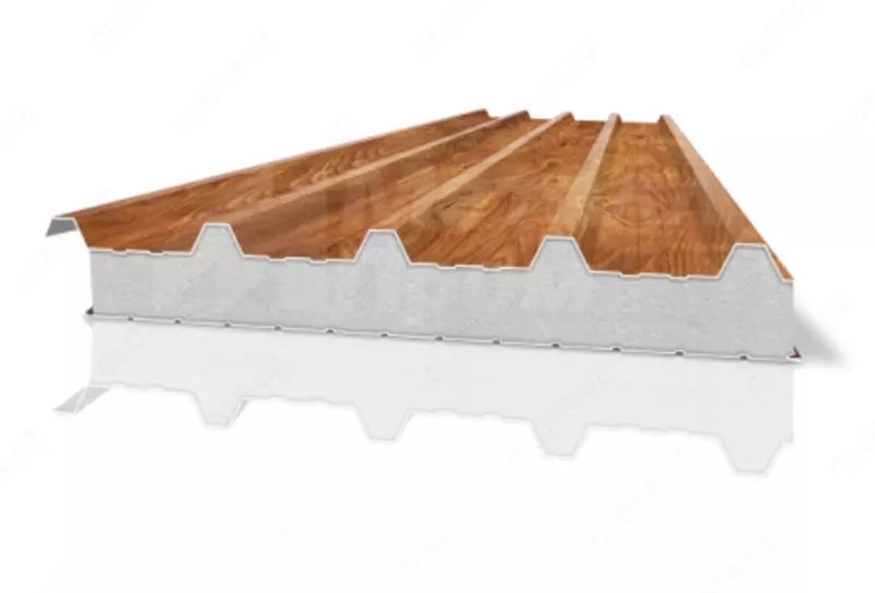 Сэндвич-панель кровельная 75 мм/10ппс