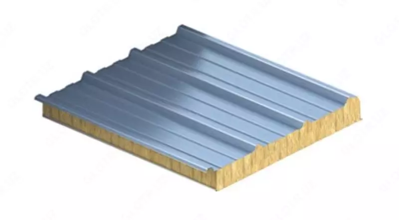 Tom yopish sendvich paneli SPKr100-033-033-BZ-100