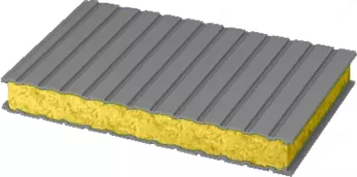 Сэндвич-панель стеновая СпСт120-030-030-BZ-80, 120 мм/80, DSD PANEL