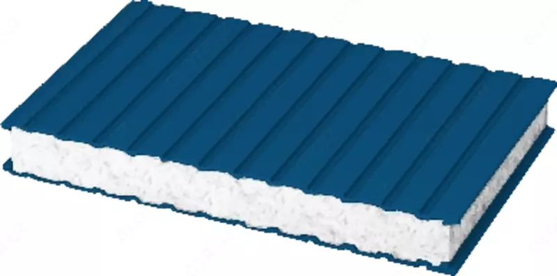 Сэндвич-панель стеновая СпСт100-037-037-ППС-10