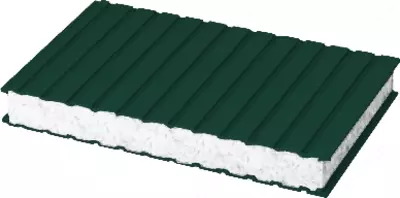 Сэндвич-панель стеновая СпСт100-040-040-ППС-10, 100 мм/10, DSD PANEL
