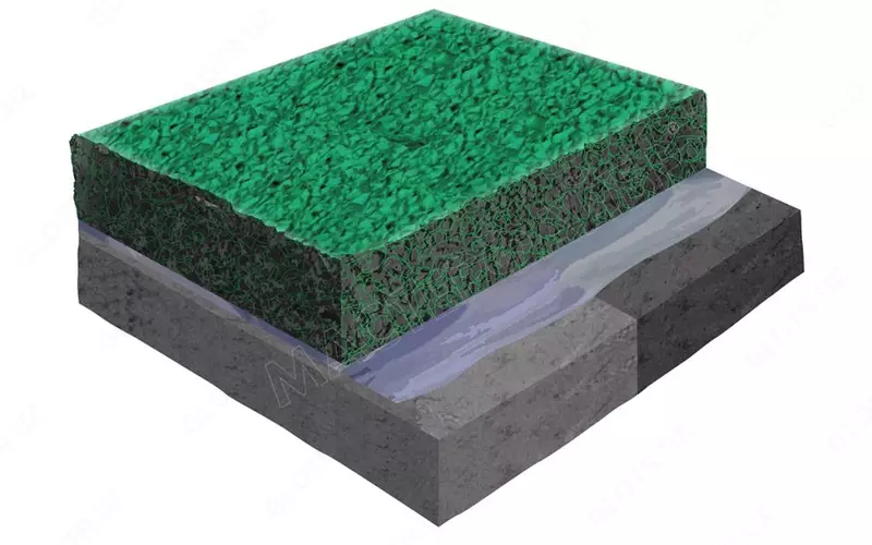 МАСТЕРФАЙБР СПОРТ Резиновое бесшовное напольное покрытие для спортивных площадок