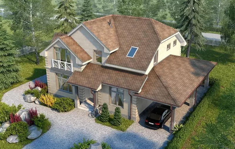 Гибкая (мягкая) битумная черепица ТЕХНОНИКОЛЬ Модерн