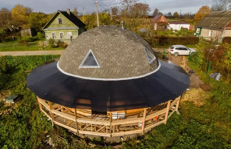 Гибкая (мягкая) битумная черепица ТЕХНОНИКОЛЬ Модерн, Ледник - Серый