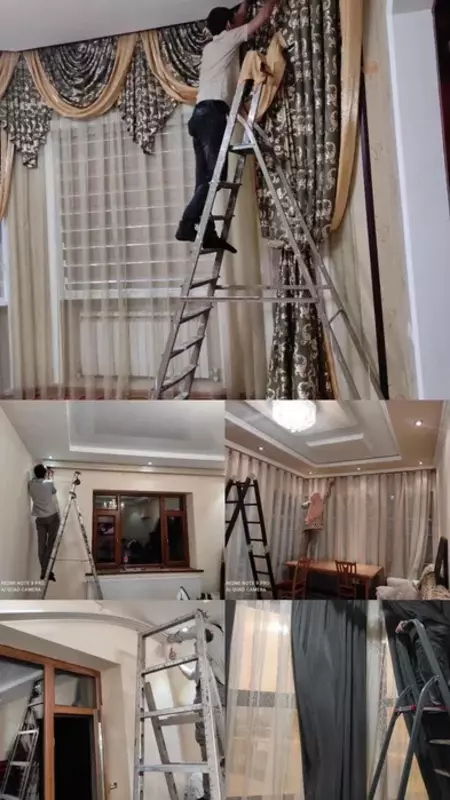 от 20 000 сум Химчистка штор по низким ценам