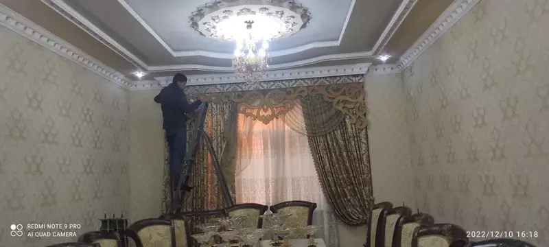 Химчистка штор по низким ценам - от 20 000 сум