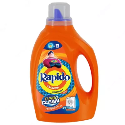 45 000 сум от 160 шт. 1500 г жидкость для стирки Rapido Turbuclean для цветного белья