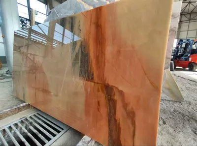 Мрамор Слэб «GAZGAN orange» 3 см