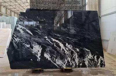 Мрамор Слэб «GAZGAN PANDA WHITE» 2 см