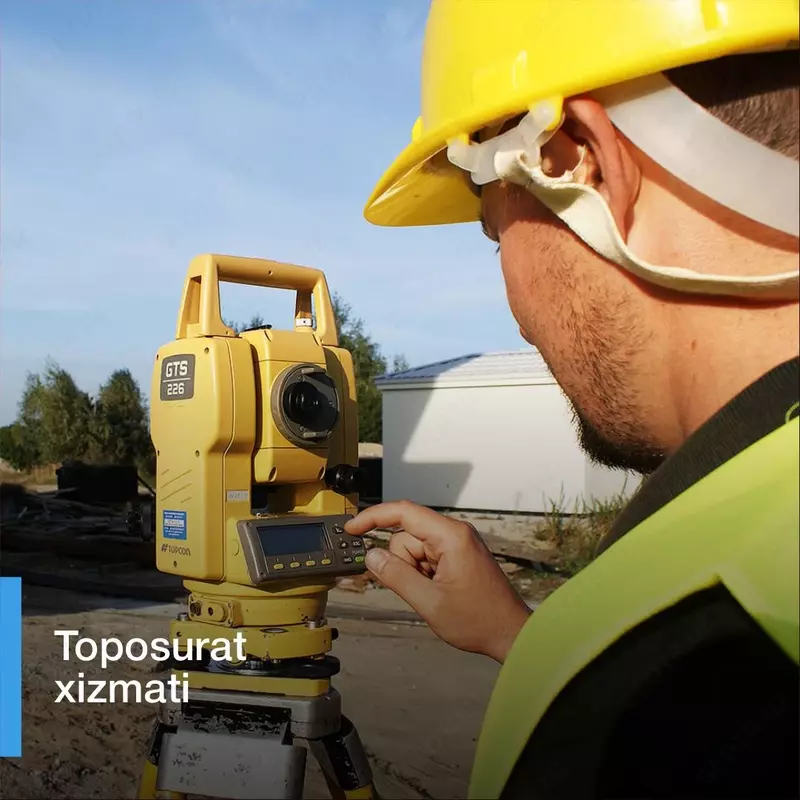 топосъемка ишларини бажарамиз