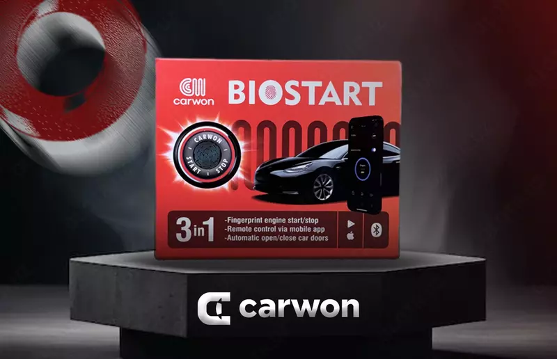Кнопка зажигания Carwon Biostart с отпечатком пальца