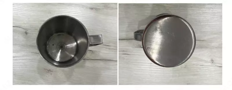 Кружка из нержавеющей стали с ручкой 470 мл (Пакистан) - от {0} сум