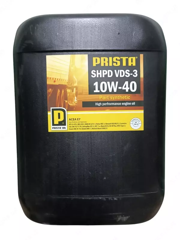 Полусинтетические моторные масла Prista SHPD VDS3 10W40 (20 Л) API CI4/SL - от {0} сум