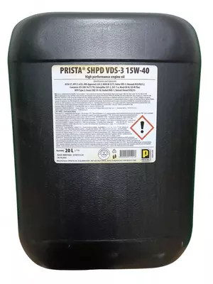 50 000 сум / литр Моторные масла «Премиум» Prista SHPD VDS3 15W40 (20 л) API CI4/SL
