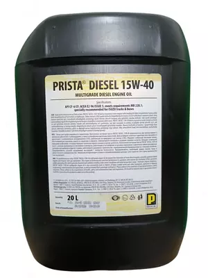 Полусинтетические моторные масла Моторные масла «Стандарт» Prista Diesel 15W40 (20 л)API CF4/CF - 35 000 сум / литр