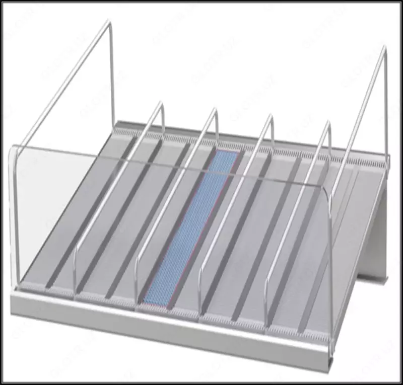 Avtomatik tovarlar harakati funktsiyasi bilan innovatsion javon tizimlarini ishlab chiqarish
