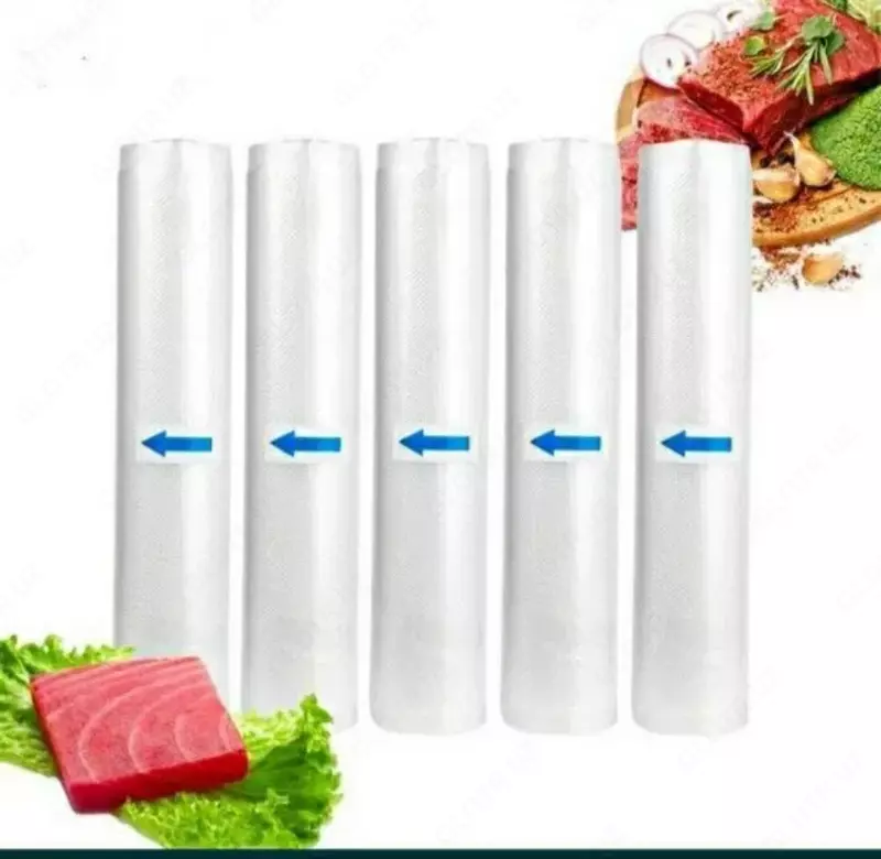 Вакуумные пакеты. Рифлёные пакеты для вакуумного упаковщика (рулоны разных размеров) 25см х 15м Только в розницу