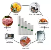 Вакуумные пакеты. Рифлёные пакеты для вакуумного упаковщика (рулоны разных размеров) 10см х 5м - 35 000 сум