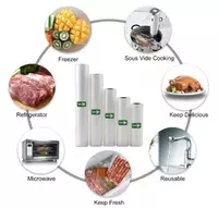 Вакуумные пакеты. Рифлёные пакеты для вакуумного упаковщика (рулоны разных размеров) 12см х 5м