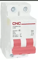 31 761 сум Автоматический выключатель YCB7-63N 2P C10А 6kA