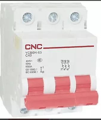 44 033 so'm / dona Автоматический выключатель YCB7-63N 3P C16А 6kA