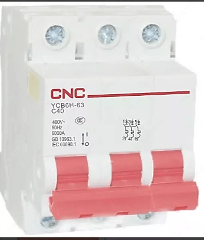 44 033 сум Автоматический выключатель YCB7-63N 3P C32А 6kA