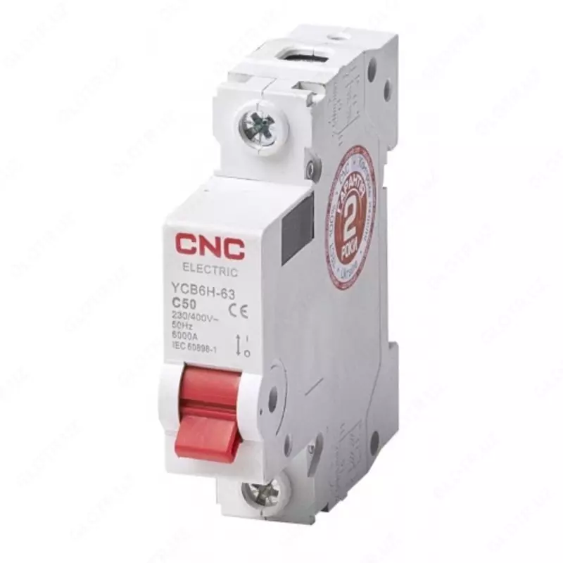 Автоматический выключатель YCB6-63H 1P B2A 6kA