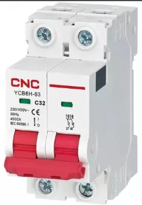 34 648 сум / шт Автоматический выключатель YCB6-63H 2P B6A 6kA