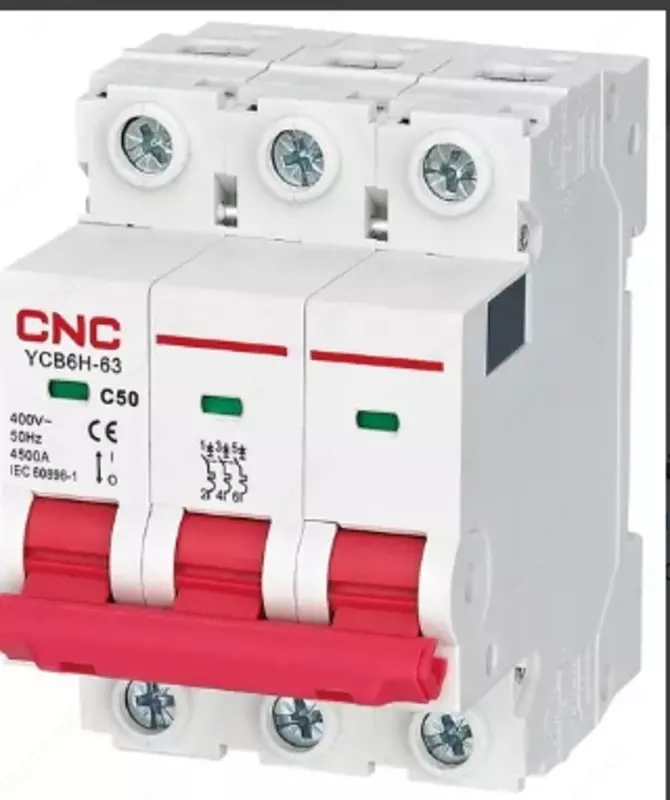 53 417 сум Автоматический выключатель YCB6-63H 3P B6A 6kA