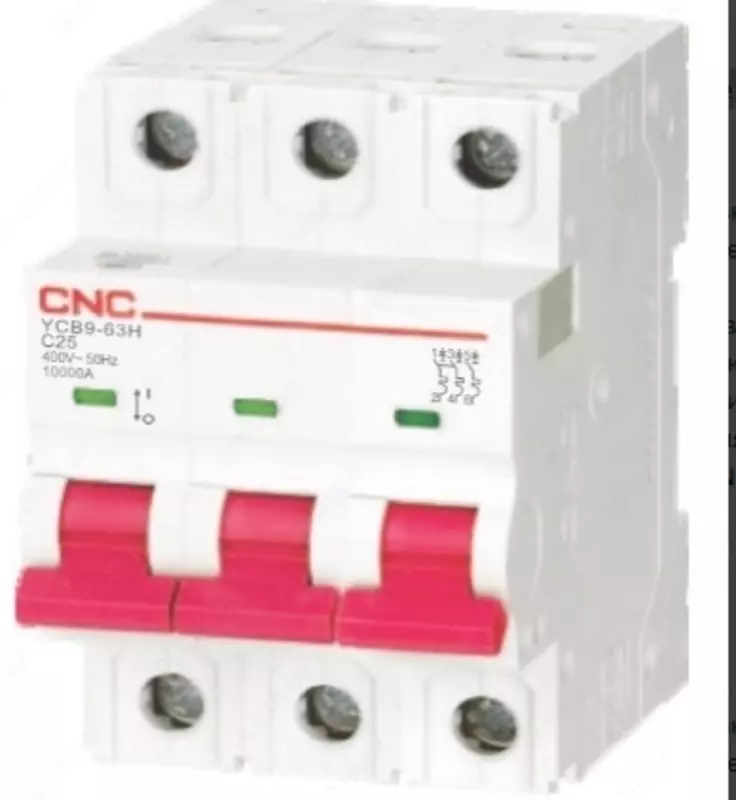 Автоматический выключатель YCB9-80M 3P 25A 10kA - 105 197 сум