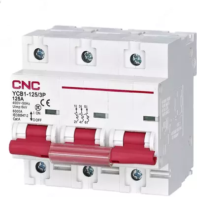 Автоматический выключатель YCB7-125 3P 80A