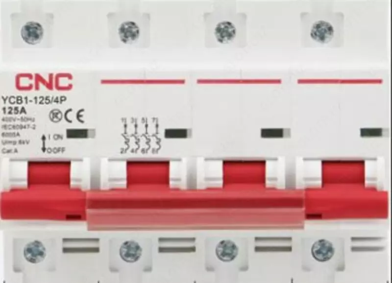 158 516 so'm Автоматический выключатель YCB7-125 3P 125A