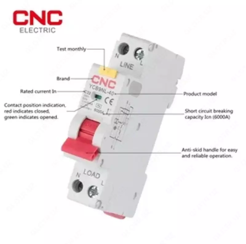 Автоматы дифференциальные YCB9NL-40 1P+N 32A - 195 984 сум
