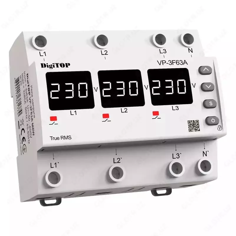 DigiTOP VP-3F63A M6W kuchlanish rölesi