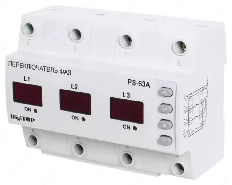  Переключатель фаз DigiTOP PS-63A M6R - 