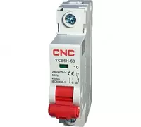 Автоматический выключатель (Байпас) CNC Electric YCB6 HS 1P 63A (Арт. - mcb-dz47hs-bpc1-63)