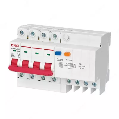 CNC Electric YCB6HLE-63 3P+N C63A Qoldiq tok ochirgichi (Mahsulot raqami dif-ycb6-c3n-63)