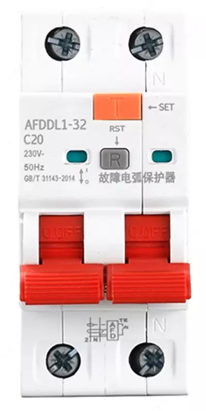 Устройство защиты от дугового пробоя (УЗДП) CNC Electric AFDD L1‑C 1P+N C50A (Арт. - uzdp-afdd-l1-c-1p+n-050a)