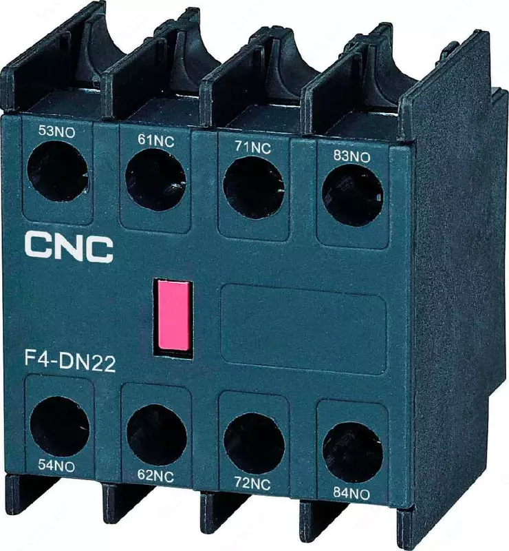  Приставка контактная CNC Electric F4-DN для контактора CJX2 (Арт. - pr-F4-K22) - 