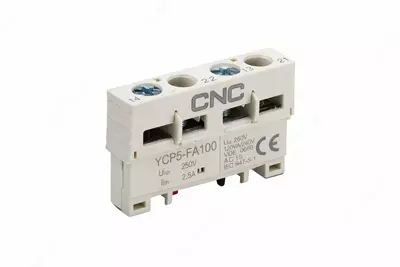 Yordamchi kontakt (yuqori ornatish) CNC Electric YCP5-FA100  1 NO + 1 NC (Art. - vk-vm-ycp5-ae11)