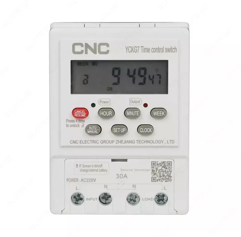 Реле времени цифровое (таймер) CNC Electric YCKG7 (Арт. - rv-YCKG7)