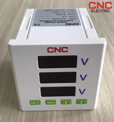  Raqamli ozgaruvchan tok voltmetri CNC Electric YC-7K1-U (Art. - sv-ac+dc+rs-85-265) - 