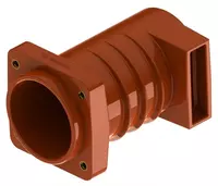   Изолятор проходной (высоковольтный) UPOWER Г-образный CH3  12кВ (Красно-коричневый/красный)