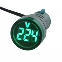 Индикатор значения напряжения (LED) UPOWER AD101-22VM  зеленый  желтый  красный  АС  d=22 мм