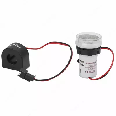 Индикатор значения тока (LED) UPOWER AD101-22AM  белый  d=22 мм