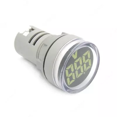  Индикатор значения тока (LED) UPOWER AD101-22AM  белый  d=22 мм - 
