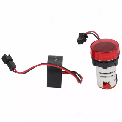  Индикатор значения тока (LED) UPOWER AD101-22VAM  красный  АС  d=22 мм - 