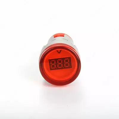   Индикатор значения температуры (LED) UPOWER AD101-22VM  красный  АС  d=22 мм