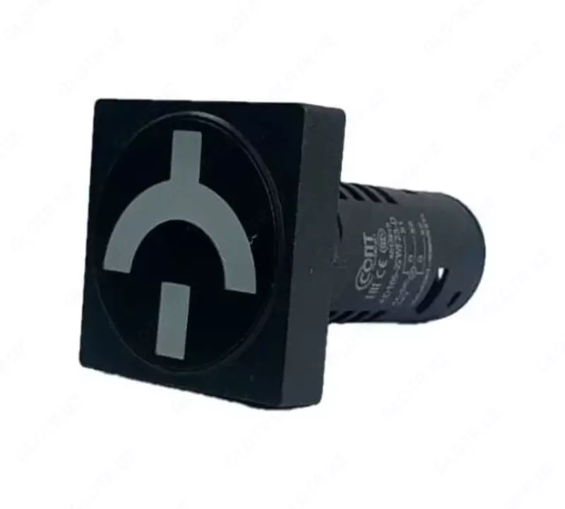Лампа индикатор указатель положения (LED) UPOWER AD105-22W/G  квадратная матрица  Ф22 мм  24 В  красный/зелёный