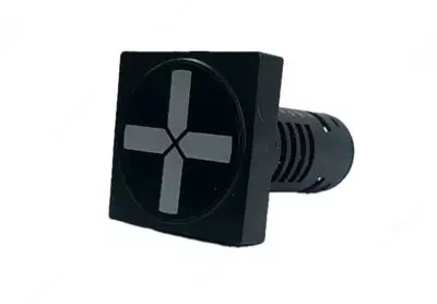  Лампа индикатор указатель положения (LED) UPOWER AD105-22W/G  квадратная матрица  Ф22 мм  24 В  красный/зелёный - 